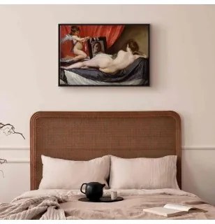 Quadro - The Rokeby Venus (Diego Velázquez) In cornice nera di legno 60x40