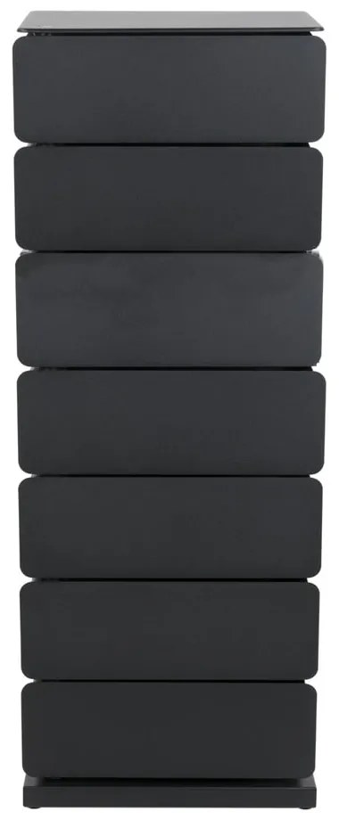 Cassettiera nera in metallo 37x99x26 cm Joey – Spinder Design