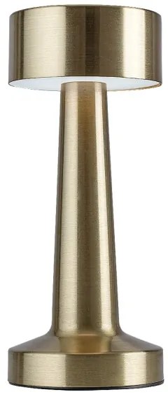 Rabalux 74207-LED Lampada da tavolo ricaricabile SENAN LED 2,7W/5V 1200mAh oro