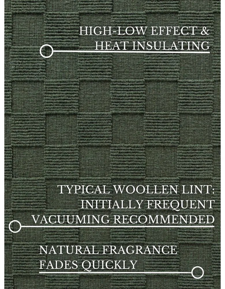 Tappeto verde scuro in lana tessuto a mano 120x170 cm Scala – Villeroy&amp;Boch