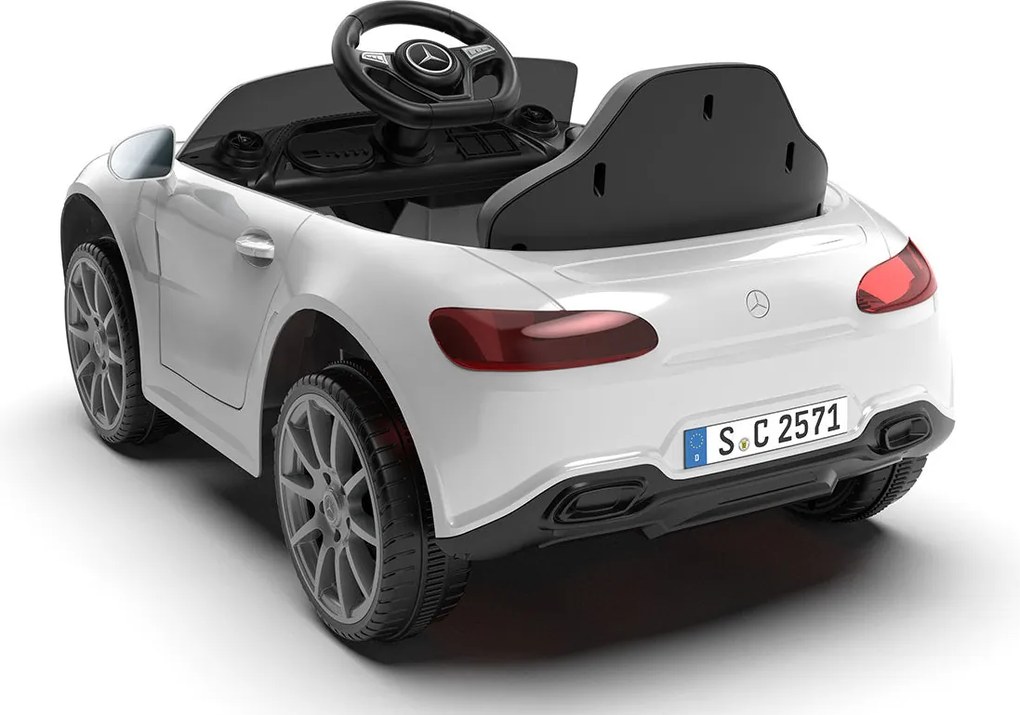 Macchina Elettrica per Bambini 12V con Licenza Mercedes CLS Small Bianco...