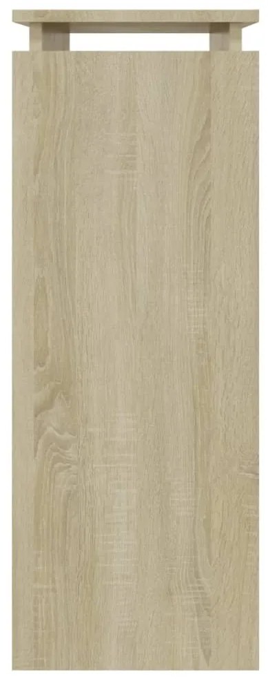 Tavolino Consolle Rovere Sonoma 80x30x80cm in Legno Multistrato