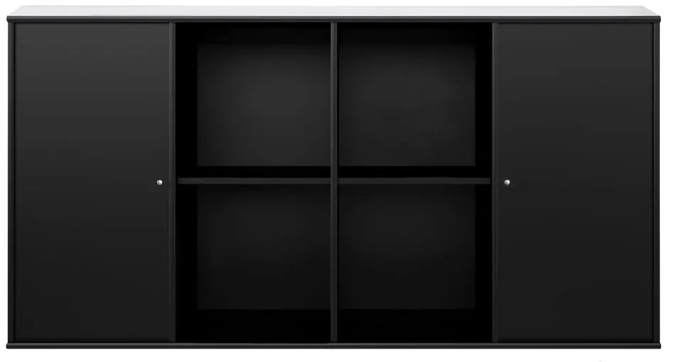 Cassettiera bassa sospesa nera 136x69 cm Mistral Kubus - Hammel Furniture