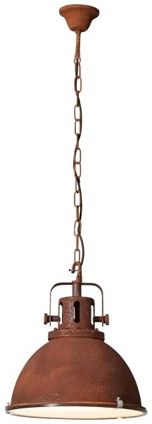 Brilliant - Lampadario a catena JESPER GLAS 1xE27/60W/230V ramato