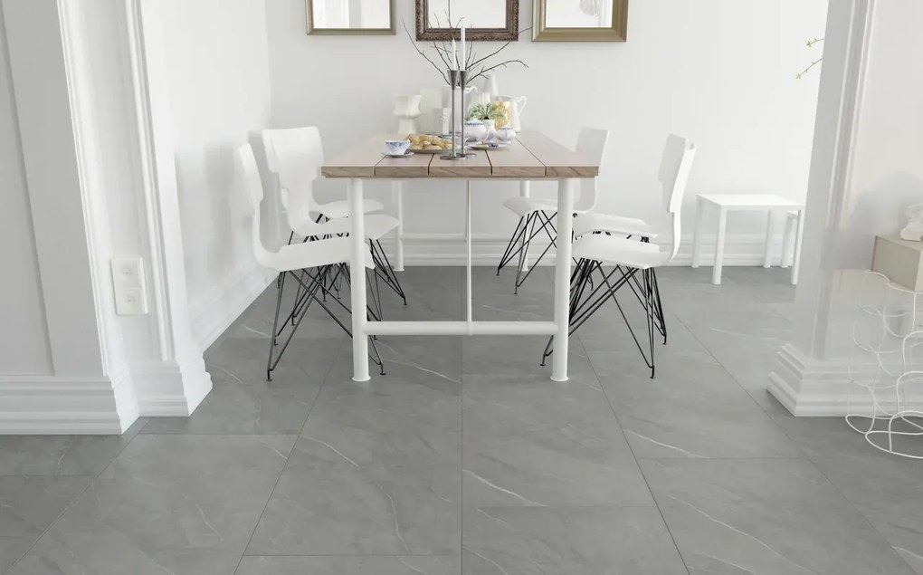 SPC passaggio molto intenso Cardiff grigio Sp 5.5 mm con sottopavimento integrato 2.506 m²