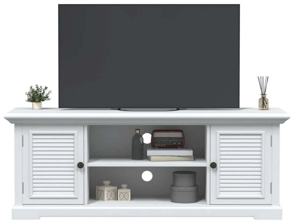 Mobile Porta Tv Bianco 110x30x41 Cm İn Legno Multistrato /