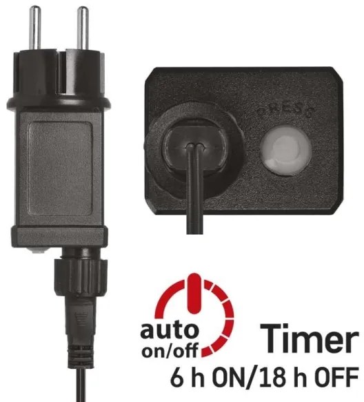 Catena luminosa LED da esterno, 75 LED su 12,5 m, IP44, bianco freddo