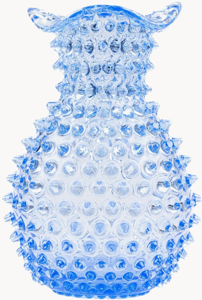 Vaso in vetro soffiato Blonde Hobnail, alt. 21 cm