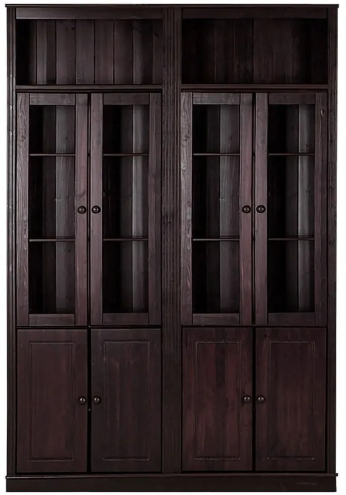 Vetrina in legno di pino marrone 148x223 cm Anita - Støraa