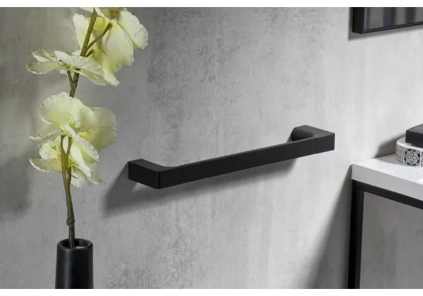 Gedy - Appendiabiti da parete PIRENEI 6,6x35 cm opaco nero