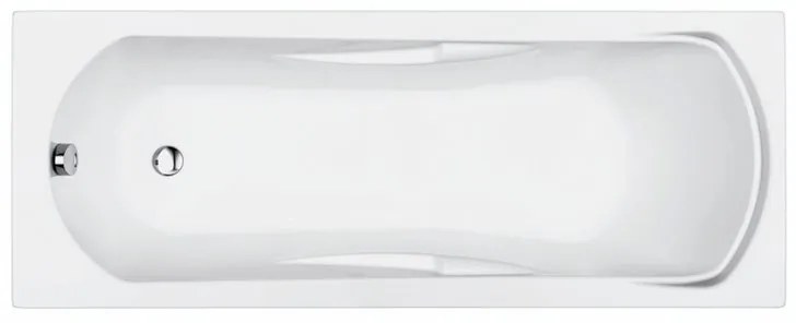Vasca rettangolare Alba bianco 70 x 170 cm