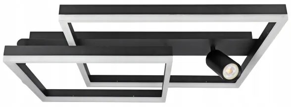 Plafoniera LED LED/38W/230V + 1xGU10/30W nera