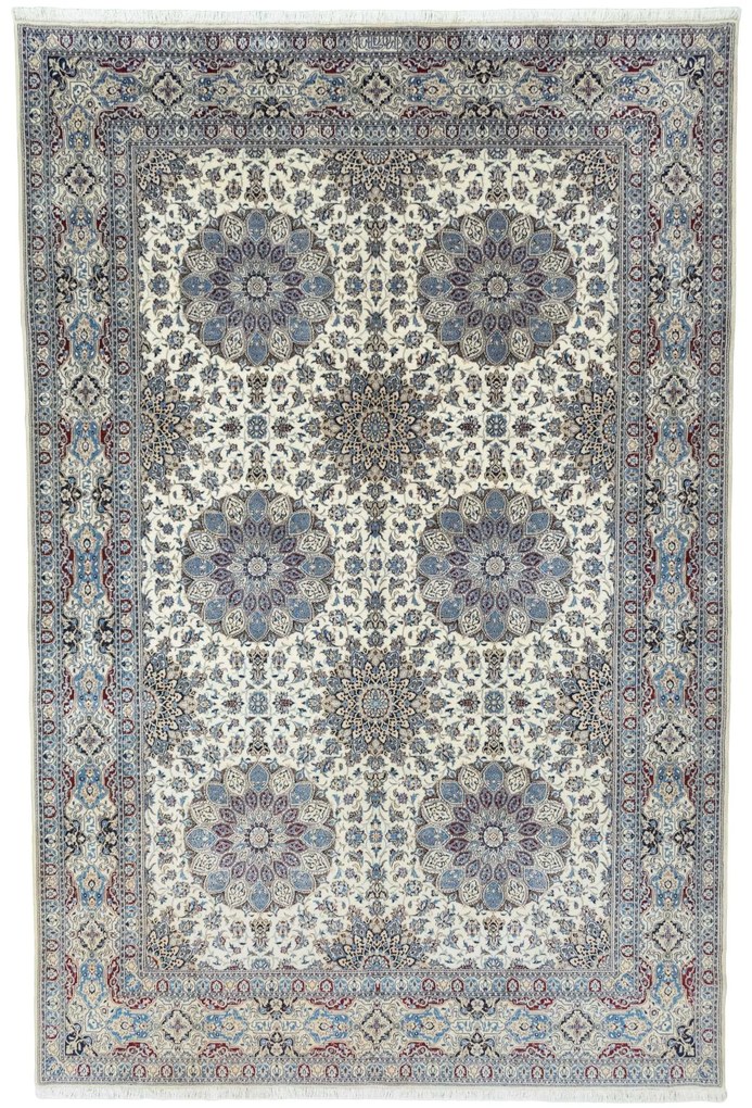 Nain Tappeto persiano 320x210 Beige (Iran) Annodato A Mano