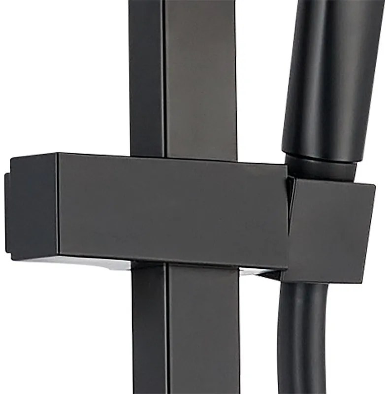 Colonna doccia senza miscelatore Studio V3 nero