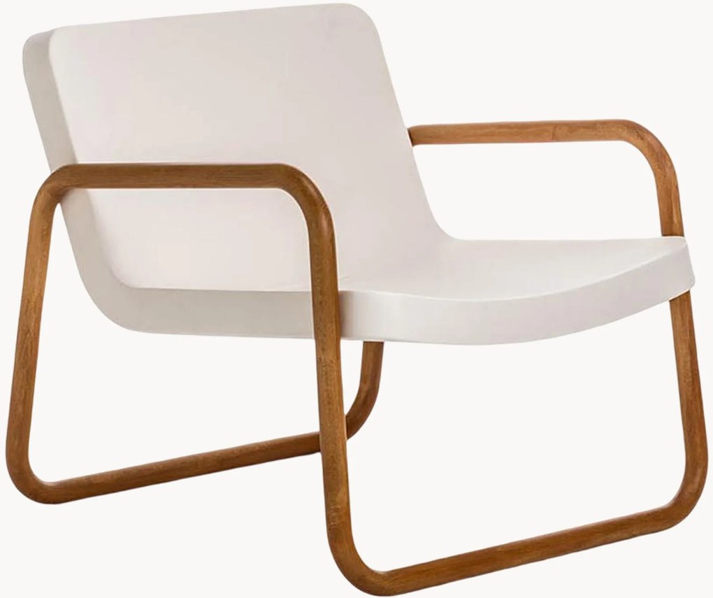 Poltrona da giardino in legno di iroko Time Out Frame