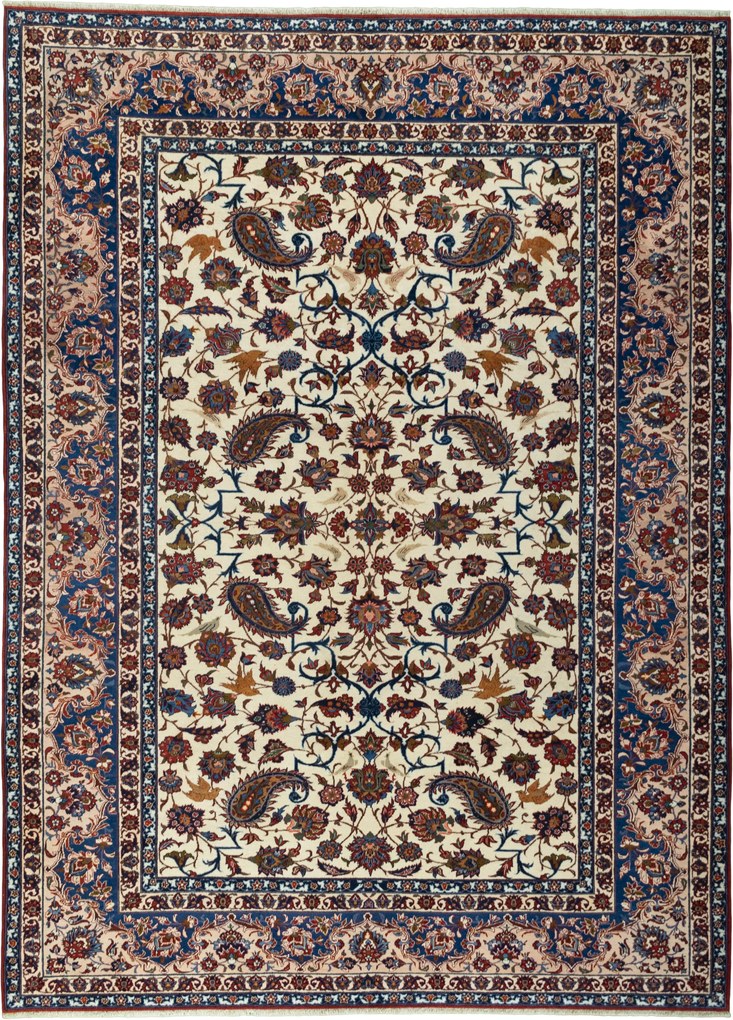 Najafabad Tappeto persiano 340 x 250 Beige (Iran) Annodato A Mano