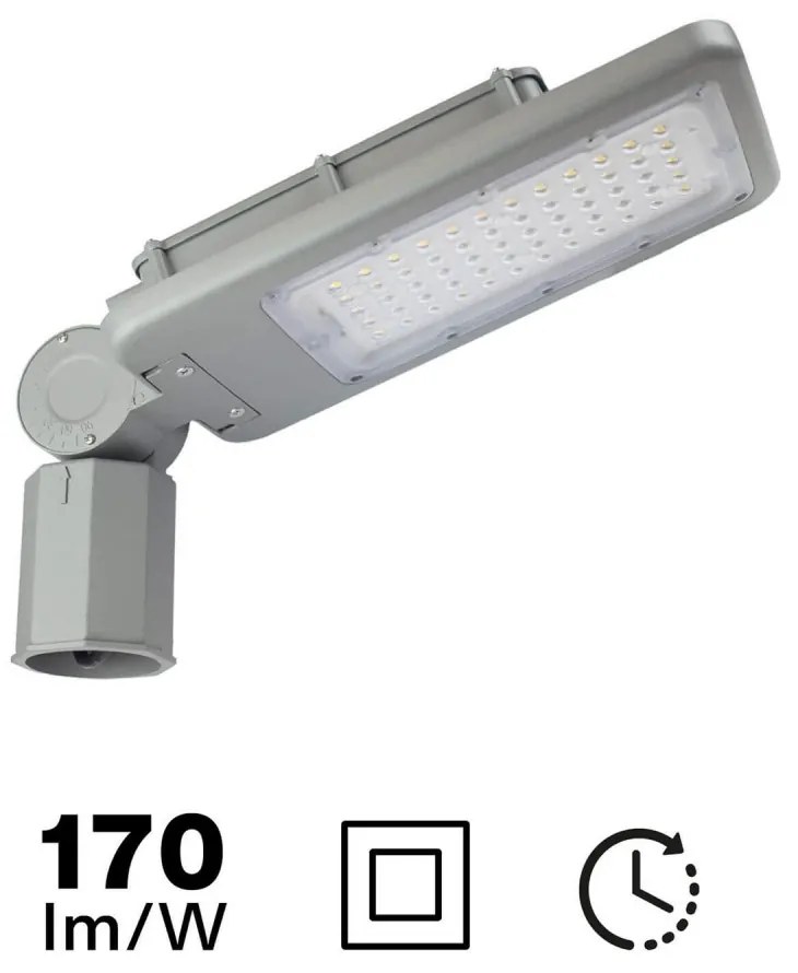 Armatura Stradale 65W Programmabile,1-10V,Classe II con driver Philips Colore Bianco Naturale 4.000K