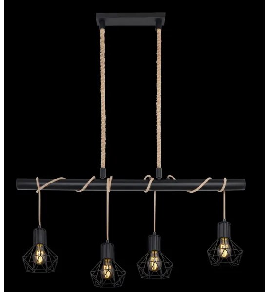 Globo 54017-4H - Lampadario a sospensione con filo PRISKA 4xE27/60W/230V