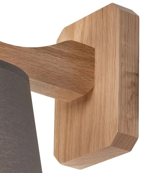 Applique ANDREA 1xE27/60W/230V quercia/grigio