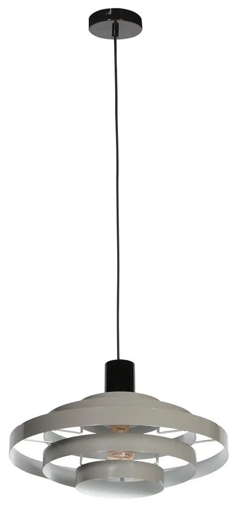 Lampada a sospensione retrò verde rotonda - Halo Cirque