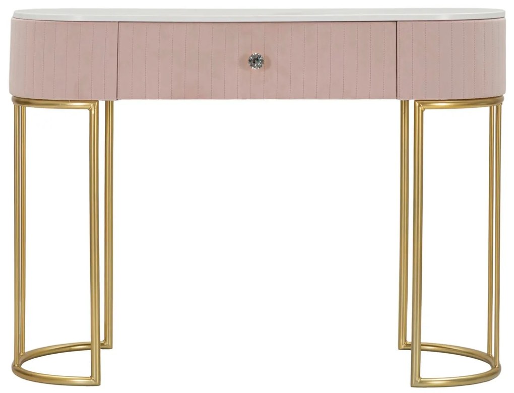 Console Elegante Montpellier Rosa 100x40x75 cm