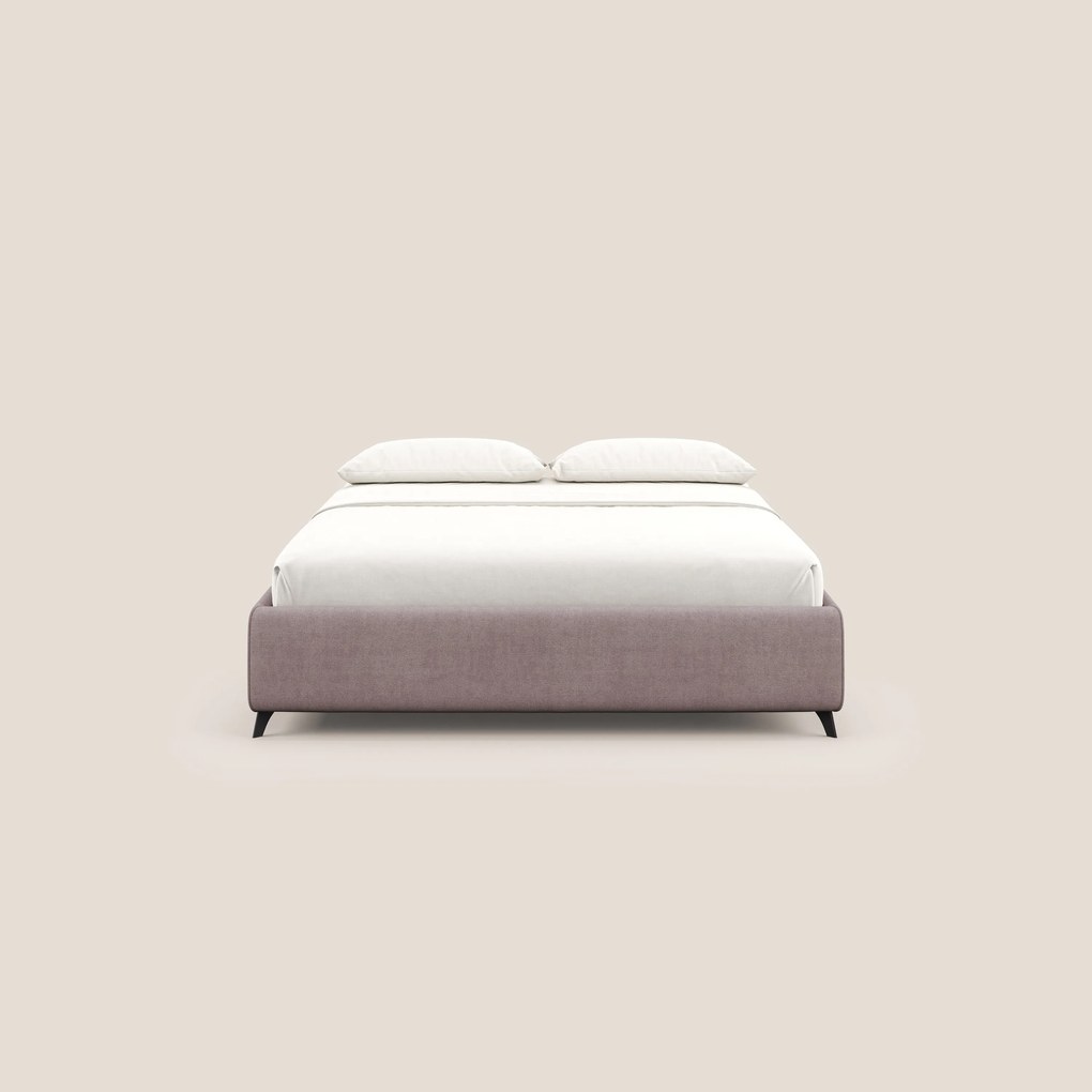Sara sommier con giroletto contenitore in tessuto impermeabile T02 rosa
