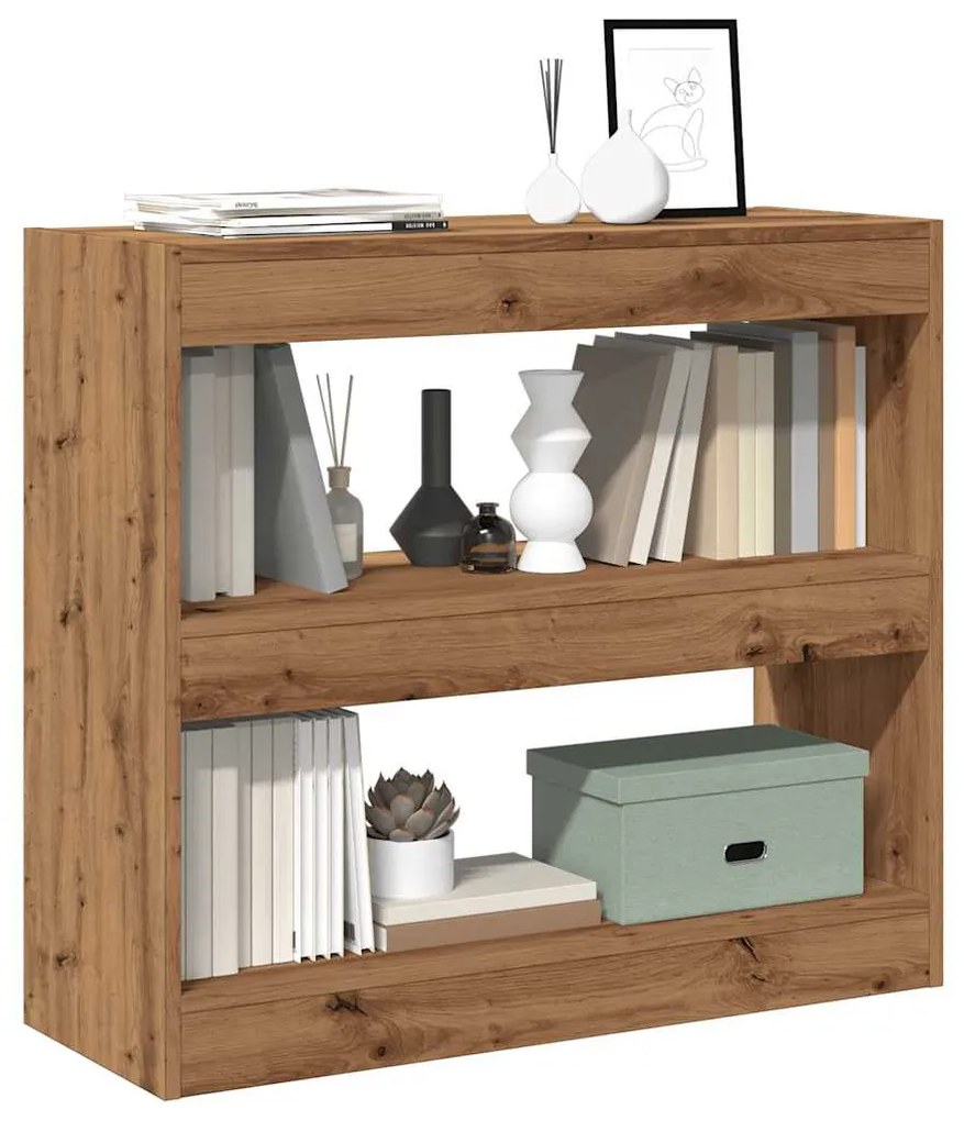 Libreria/divisorio İn Rovere Artigianale 80x30x72 Cm /