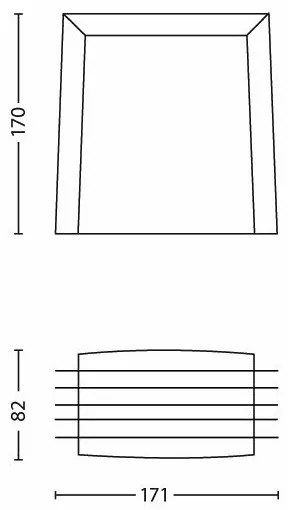 Philips - Applique da esterno SHADES 1xE27/15W/230V IP44 grigio