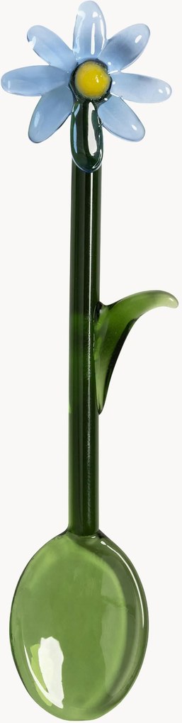Cucchiai in vetro borosilicato fatti a mano Flora 2 pz