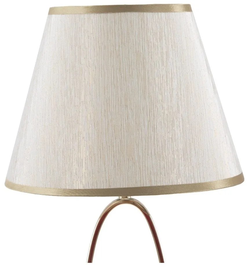 Lampada da tavolo bianca con design dorato Flush - Mauro Ferretti
