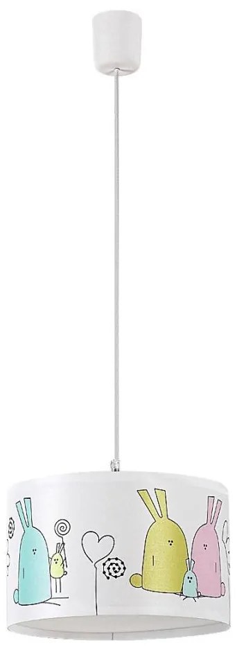 Rabalux 72166 - Lampadario a sospensione per bambini FLAPPY 1xE27/40W/230V