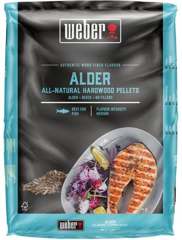 Weber Pellet di Legno di Ontano 8 kg