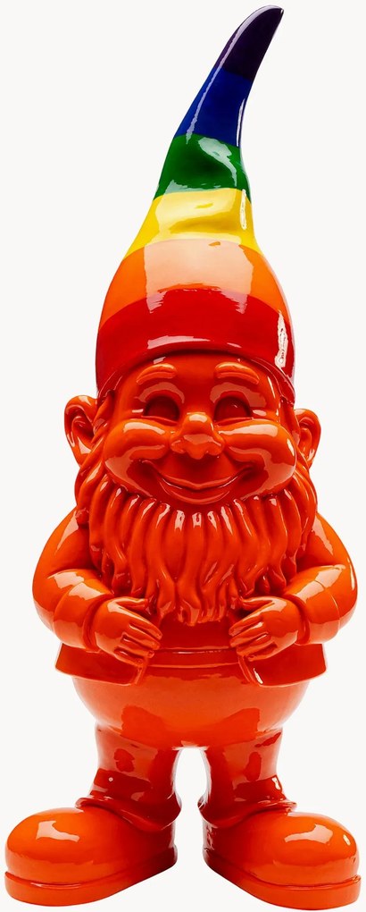 Oggetto decorativo Gnome Rainbow, alt. 46 cm