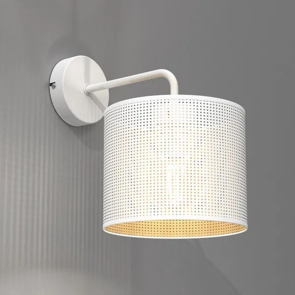 Applique LOFT SHADE 1xE27/60W/230V bianco/oro