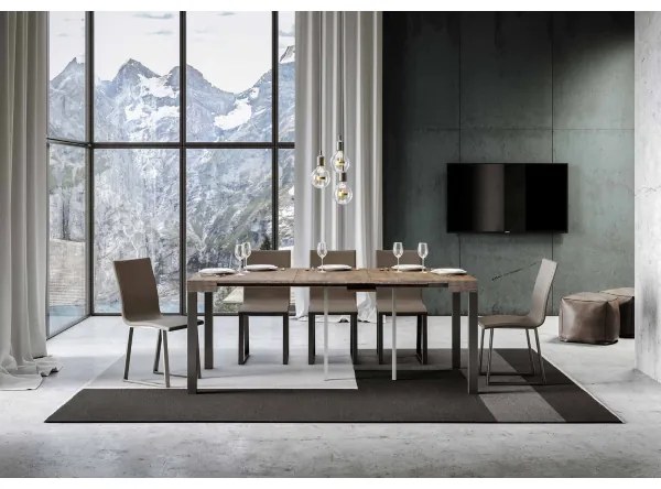 Consolle 90x40 cm allungabile a 196 cm EVERYDAY SMALL Noce