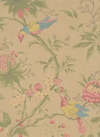 Little Greene Carta da parati Brooke House - Parchment
