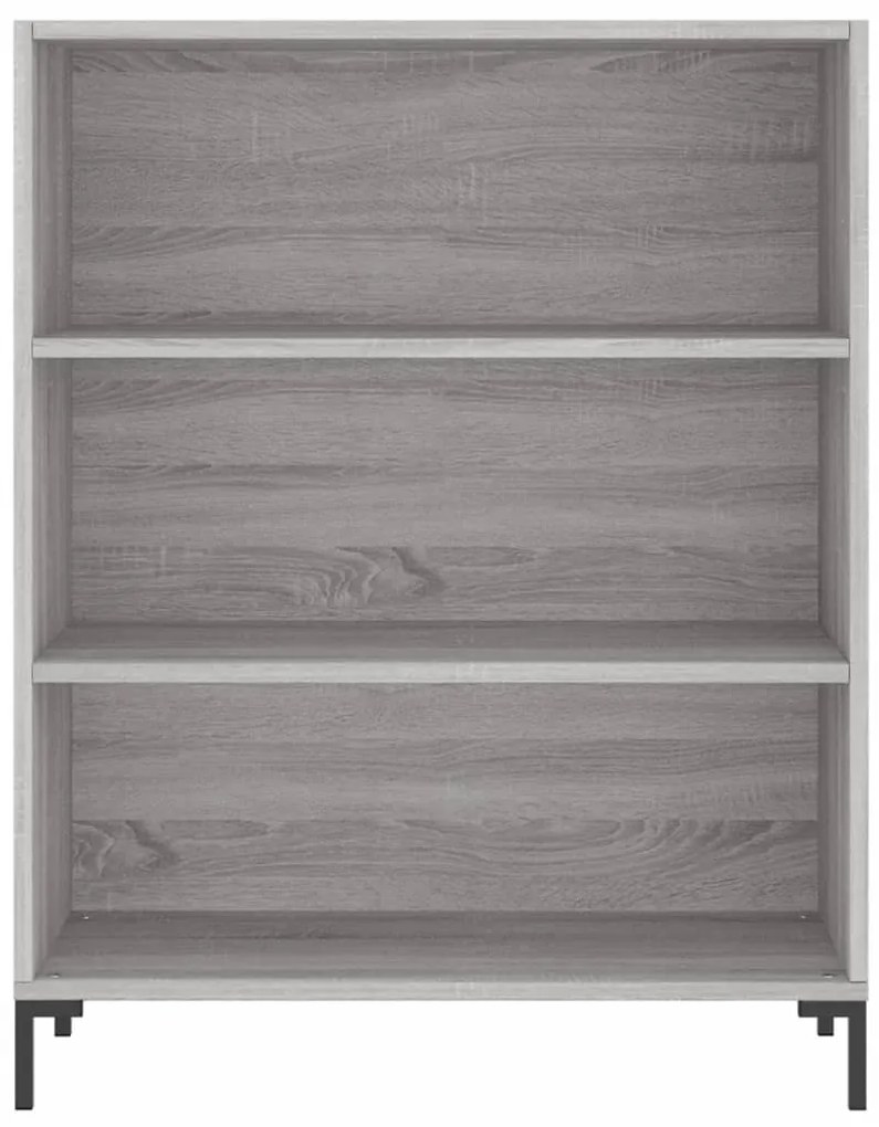 Libreria Grigio Sonoma 69,5x32,5x90 cm in Legno Multistrato