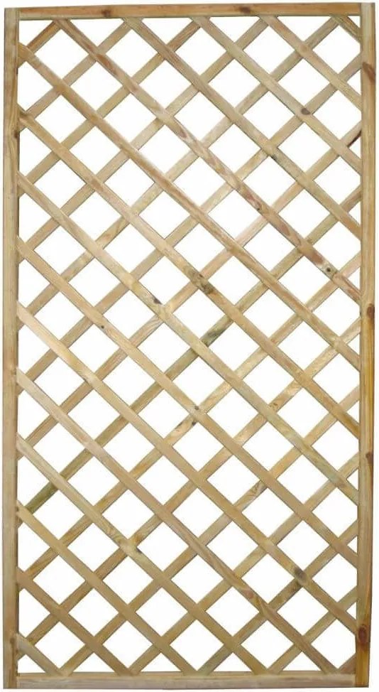 griglia da giardino in legno di pino impregnato in autoclave 40 x 180 cm