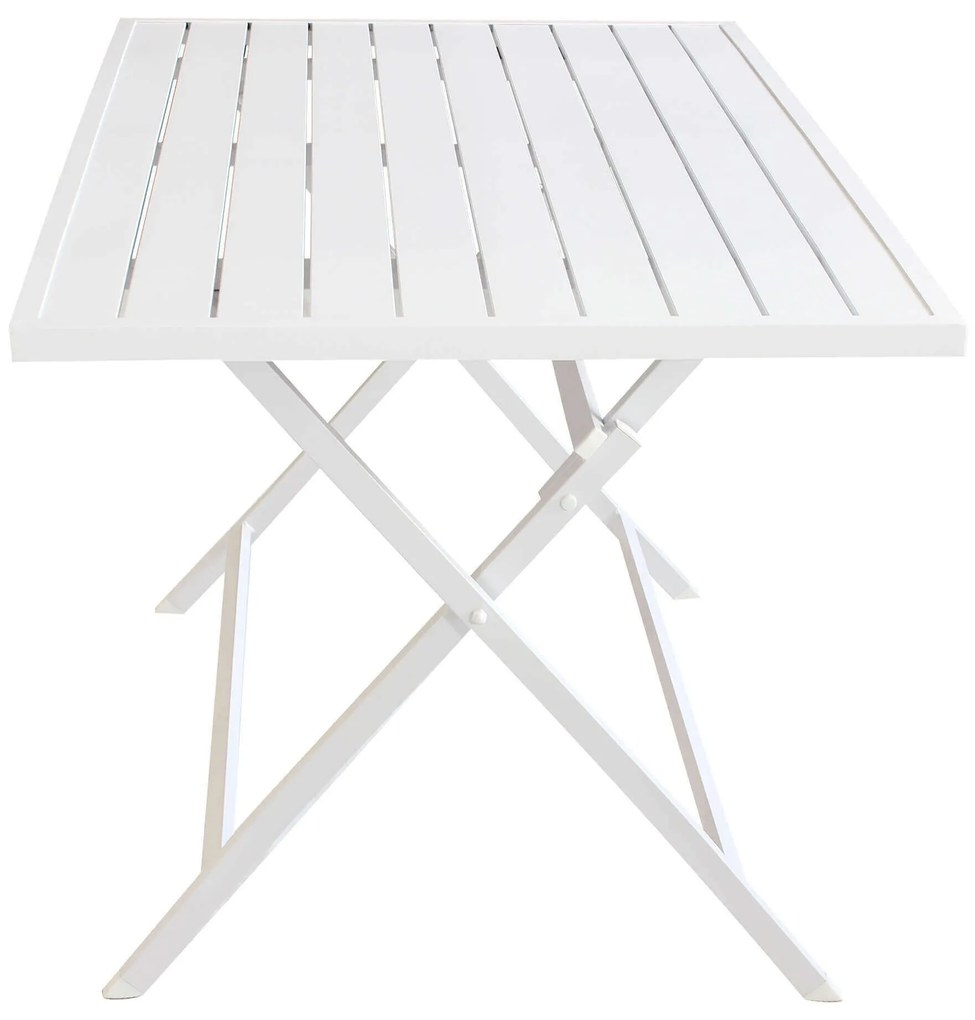 ABELUS - set tavolo in alluminio cm 130 x 77 x 73 h con 4 sedie Gaja