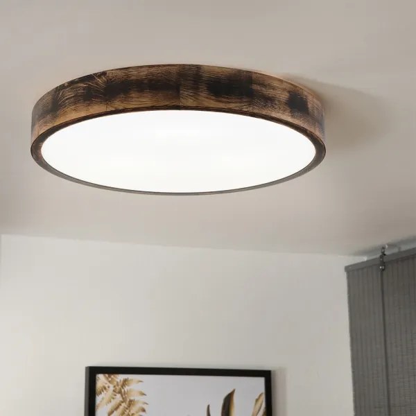 Brilagi - Plafoniera LED CARVALHO SMOKEY LED/36W/230V, finitura in rovere, diam. 47,5 cm