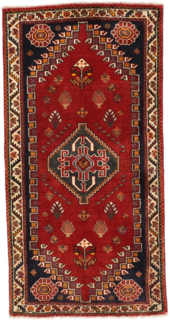 Shiraz Tappeto persiano 80 x 160 (Iran) Annodato A Mano