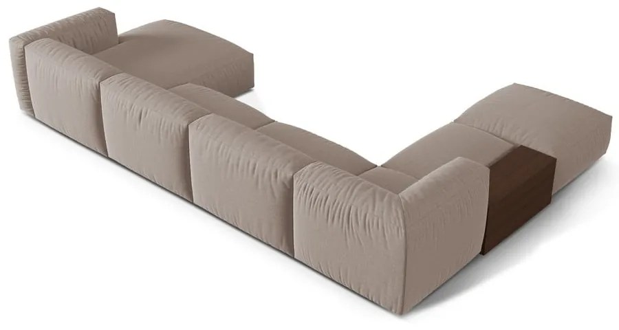 Divano angolare componibile beige (angolo sinistro/U) Martina - Micadoni Home