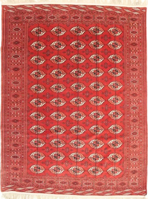 Turkmen Tappeto persiano 230 x 300 Rosso (Iran) Annodato A Mano