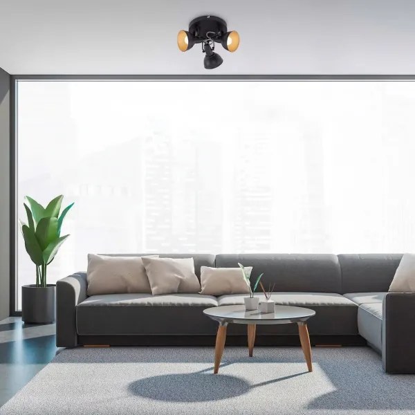 Faretto 3xE14/40W/230V nero