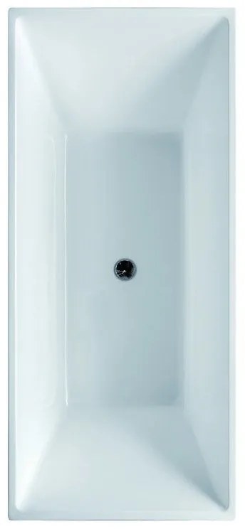 Kamalu - Vasca da bagno 170x80cm installazione freestanding in acrilico | K15A