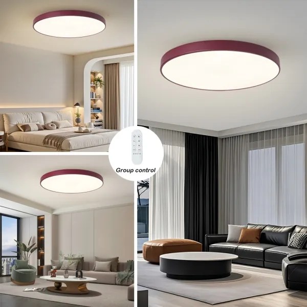 Brilagi-LED Lampada dimmerabile POOL SMART LED/128W/230V 100 cm Wi‑Fi Tuya + telecomando bordeaux