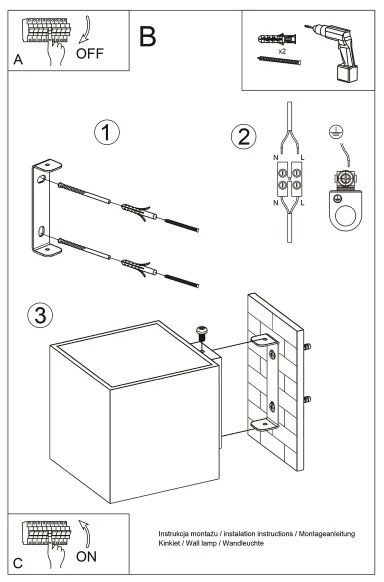 Brilagi - Applique a LED MURO 1xG9/3,5W/230V