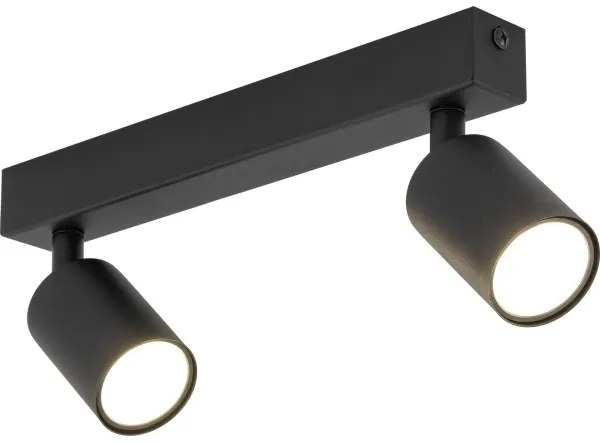 Faretto NEX 2xGU10/10W/230V nero