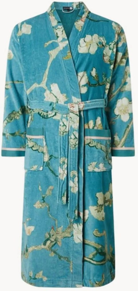 Accappatoio da donna in velluto di cotone con retro in spugna Gogh