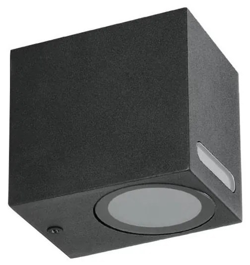 Applique da esterno QUERK 1xGU10/35W/230V IP54 8 cm nero